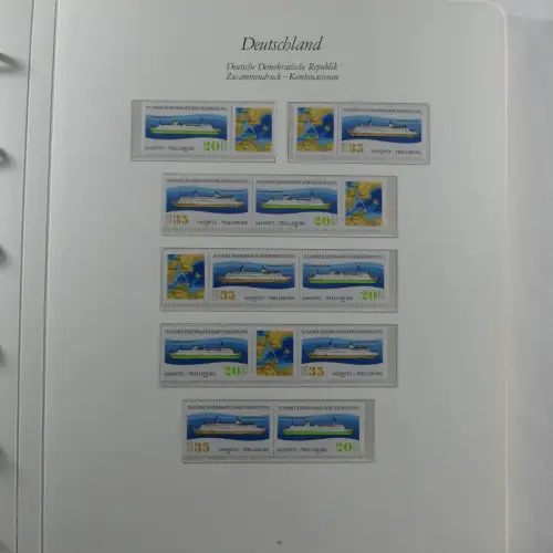 DDR Zusammendrucke ** besammelt in 3 Borek Binder #MA038