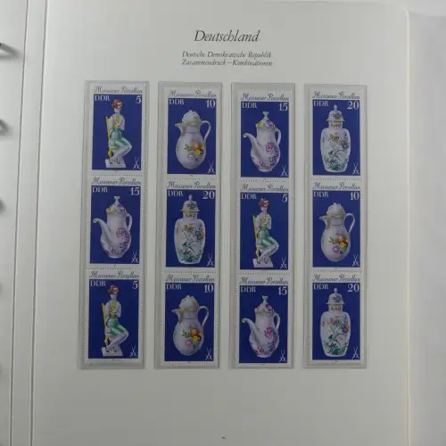 DDR Zusammendrucke ** besammelt in 3 Borek Binder #MA038
