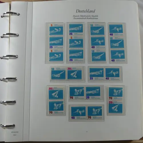 DDR Zusammendrucke ** besammelt in 3 Borek Binder #MA038