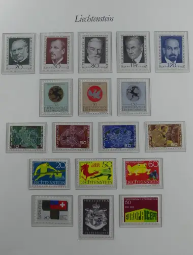 Liechtenstein 1976-1989 ** besammelt im Borek Vordruck #MA033
