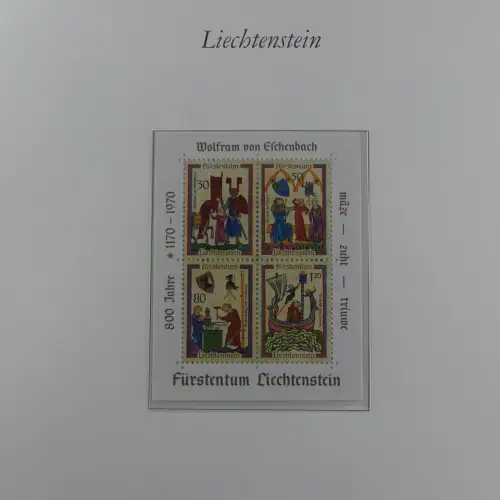 Liechtenstein 1976-1989 ** besammelt im Borek Vordruck #MA033