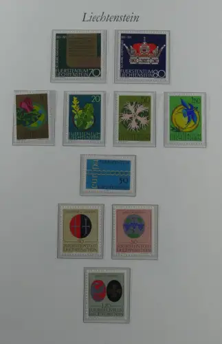 Liechtenstein 1976-1989 ** besammelt im Borek Vordruck #MA033