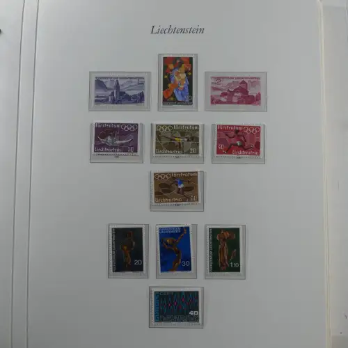 Liechtenstein 1976-1989 ** besammelt im Borek Vordruck #MA033