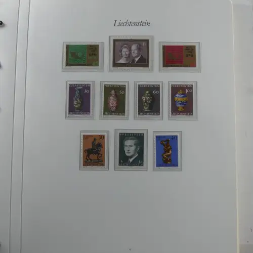 Liechtenstein 1976-1989 ** besammelt im Borek Vordruck #MA033