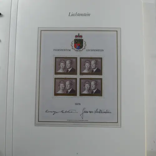 Liechtenstein 1976-1989 ** besammelt im Borek Vordruck #MA033
