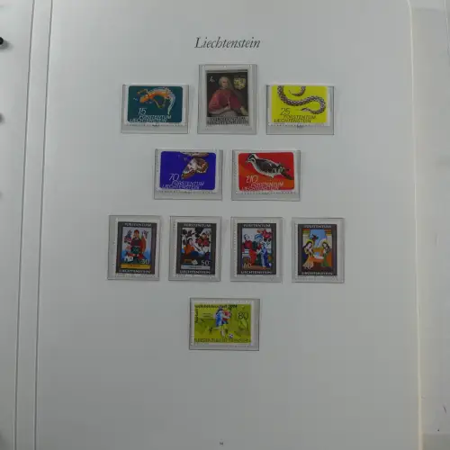 Liechtenstein 1976-1989 ** besammelt im Borek Vordruck #MA033
