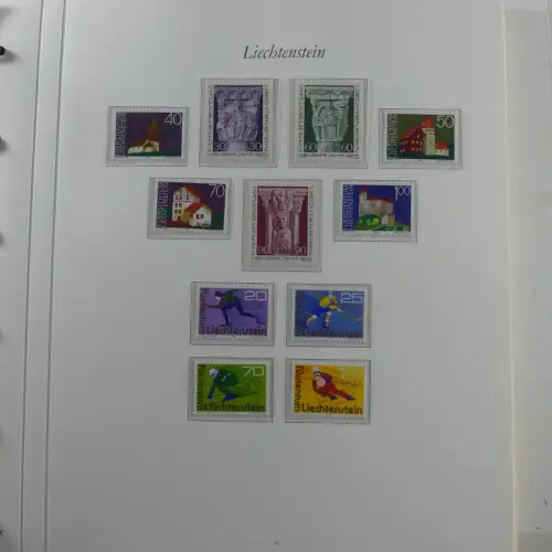 Liechtenstein 1976-1989 ** besammelt im Borek Vordruck #MA033