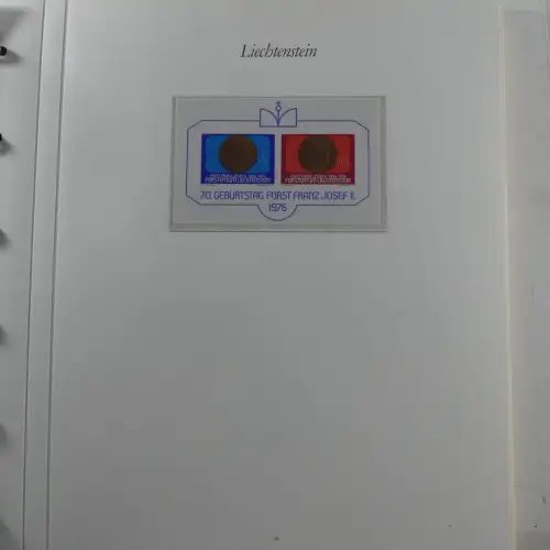 Liechtenstein 1976-1989 ** besammelt im Borek Vordruck #MA033