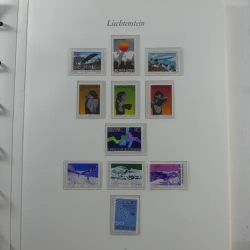 Liechtenstein 1976-1989 ** besammelt im Borek Vordruck #MA033