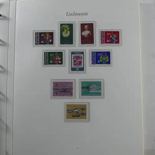 Liechtenstein 1976-1989 ** besammelt im Borek Vordruck #MA033