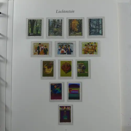 Liechtenstein 1976-1989 ** besammelt im Borek Vordruck #MA033