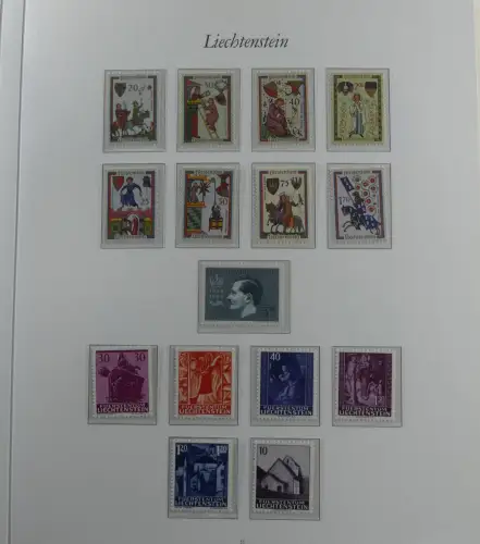 Liechtenstein 1976-1989 ** besammelt im Borek Vordruck #MA033