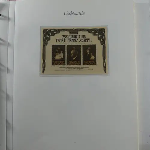 Liechtenstein 1976-1989 ** besammelt im Borek Vordruck #MA033