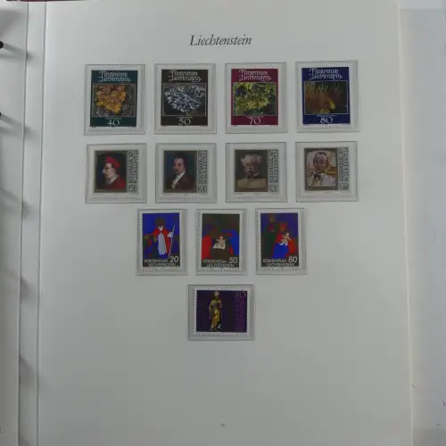 Liechtenstein 1976-1989 ** besammelt im Borek Vordruck #MA033