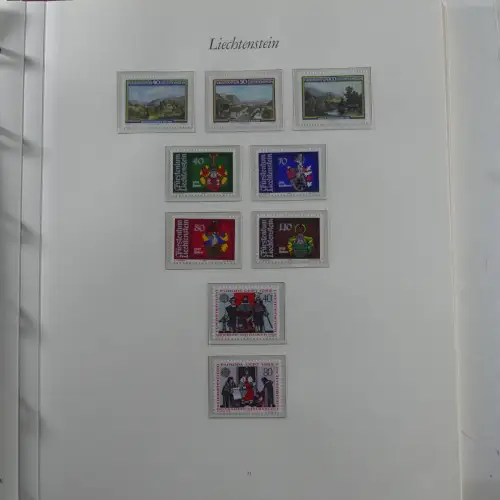 Liechtenstein 1976-1989 ** besammelt im Borek Vordruck #MA033