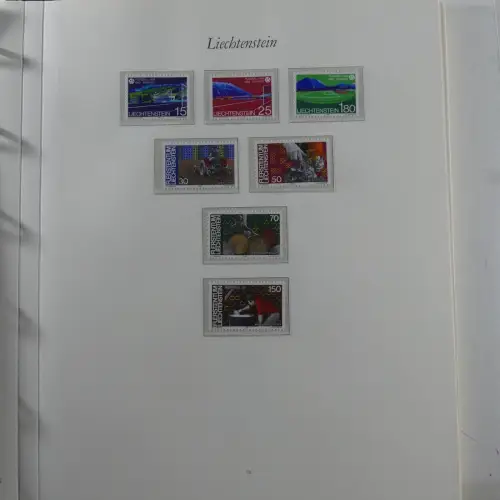 Liechtenstein 1976-1989 ** besammelt im Borek Vordruck #MA033