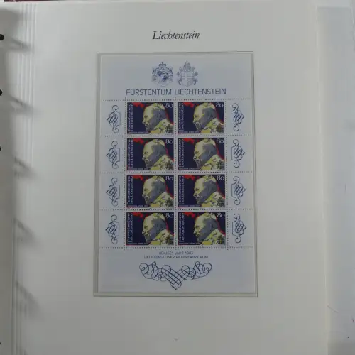 Liechtenstein 1976-1989 ** besammelt im Borek Vordruck #MA033