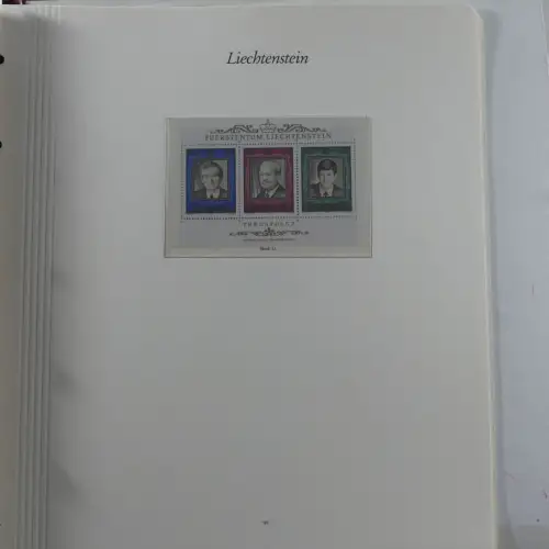 Liechtenstein 1976-1989 ** besammelt im Borek Vordruck #MA033