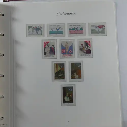 Liechtenstein 1976-1989 ** besammelt im Borek Vordruck #MA033