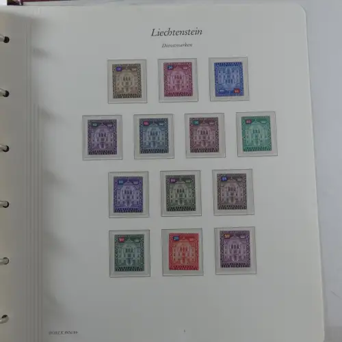 Liechtenstein 1976-1989 ** besammelt im Borek Vordruck #MA033