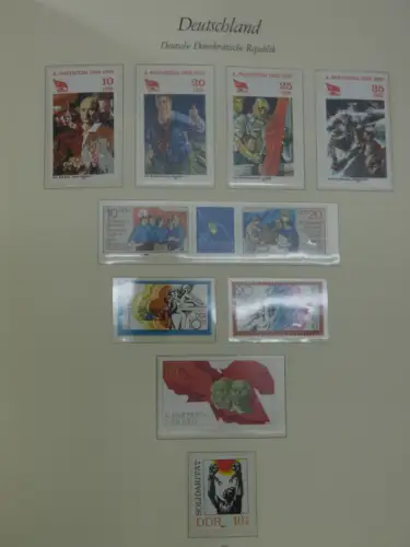 DDR ** komplett und etwas SBZ in 6 Borek Bindern #MA043