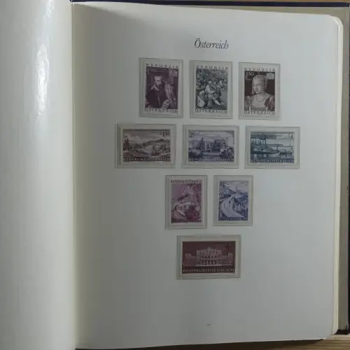 Österreich postfrisch besammelt in 2 Borek Binder #MA039