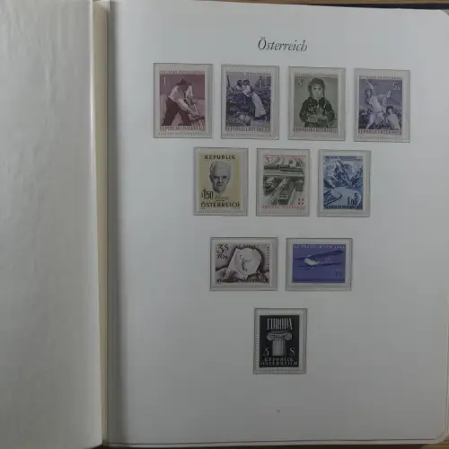 Österreich postfrisch besammelt in 2 Borek Binder #MA039