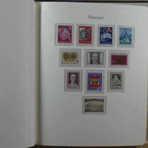 Österreich postfrisch besammelt in 2 Borek Binder #MA039