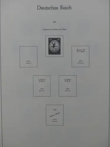 Deutsches Reich ab 1872-1933 teilbesammelt in 2 Leuchtturm Vordrucken #LZ789
