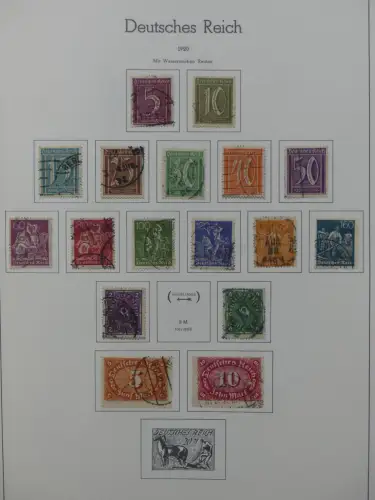 Deutsches Reich ab 1872-1933 teilbesammelt in 2 Leuchtturm Vordrucken #LZ789