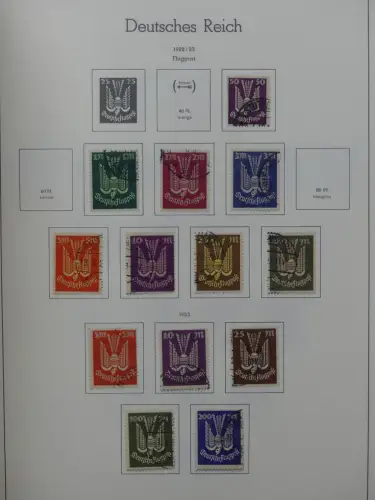 Deutsches Reich ab 1872-1933 teilbesammelt in 2 Leuchtturm Vordrucken #LZ789