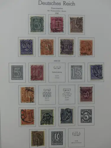 Deutsches Reich ab 1872-1933 teilbesammelt in 2 Leuchtturm Vordrucken #LZ789