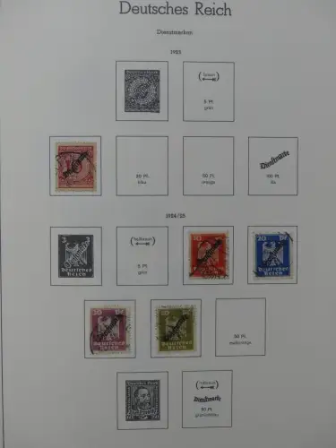 Deutsches Reich ab 1872-1933 teilbesammelt in 2 Leuchtturm Vordrucken #LZ789