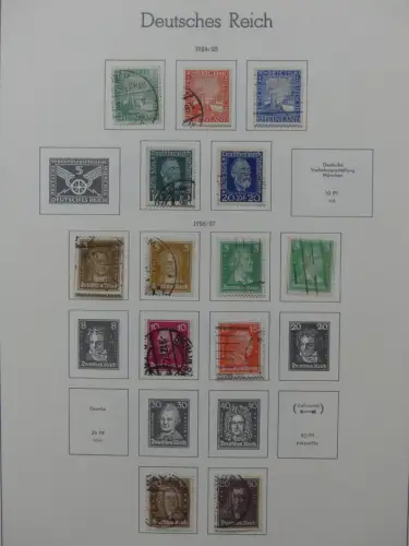 Deutsches Reich ab 1872-1933 teilbesammelt in 2 Leuchtturm Vordrucken #LZ789
