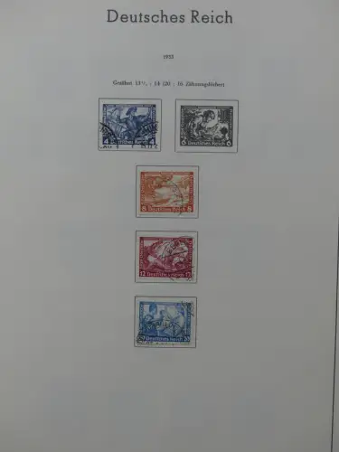 Deutsches Reich ab 1872-1933 teilbesammelt in 2 Leuchtturm Vordrucken #LZ789
