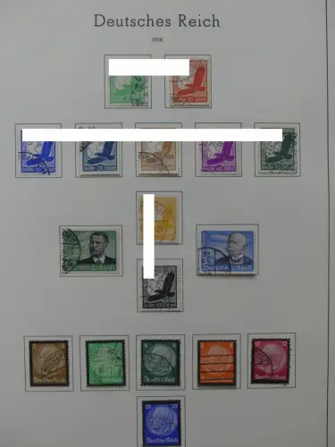 Deutsches Reich ab 1872-1933 teilbesammelt in 2 Leuchtturm Vordrucken #LZ789