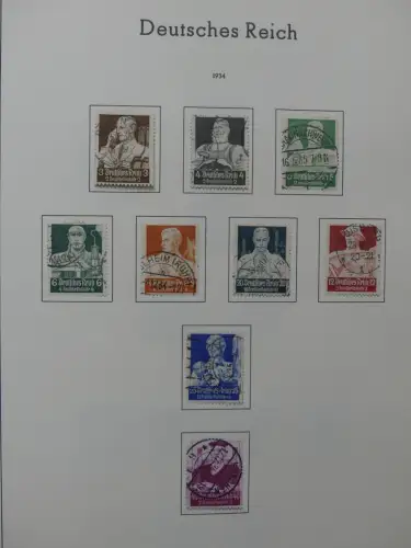 Deutsches Reich ab 1872-1933 teilbesammelt in 2 Leuchtturm Vordrucken #LZ789