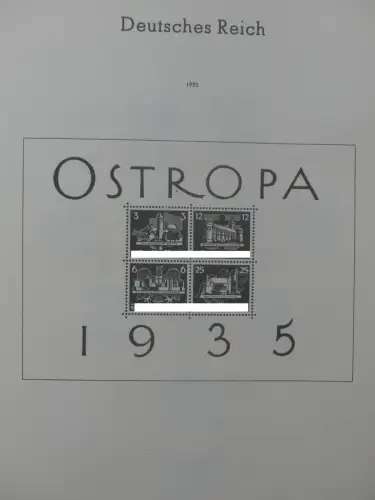 Deutsches Reich ab 1872-1933 teilbesammelt in 2 Leuchtturm Vordrucken #LZ789