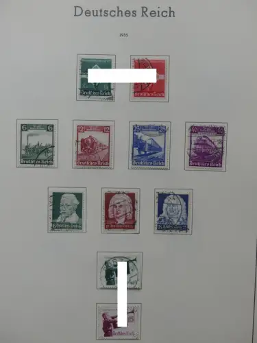 Deutsches Reich ab 1872-1933 teilbesammelt in 2 Leuchtturm Vordrucken #LZ789