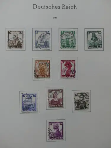 Deutsches Reich ab 1872-1933 teilbesammelt in 2 Leuchtturm Vordrucken #LZ789