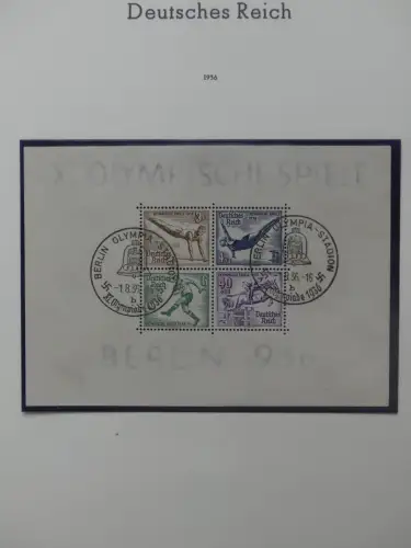 Deutsches Reich ab 1872-1933 teilbesammelt in 2 Leuchtturm Vordrucken #LZ789