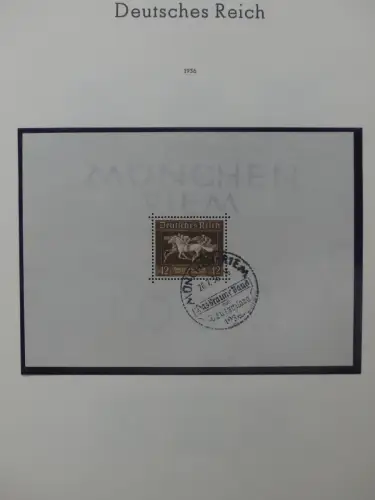 Deutsches Reich ab 1872-1933 teilbesammelt in 2 Leuchtturm Vordrucken #LZ789