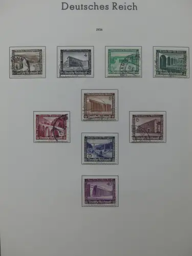 Deutsches Reich ab 1872-1933 teilbesammelt in 2 Leuchtturm Vordrucken #LZ789