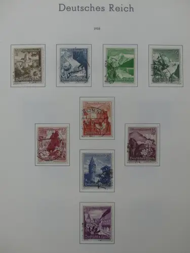 Deutsches Reich ab 1872-1933 teilbesammelt in 2 Leuchtturm Vordrucken #LZ789