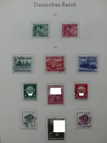 Deutsches Reich ab 1872-1933 teilbesammelt in 2 Leuchtturm Vordrucken #LZ789