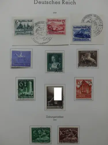 Deutsches Reich ab 1872-1933 teilbesammelt in 2 Leuchtturm Vordrucken #LZ789