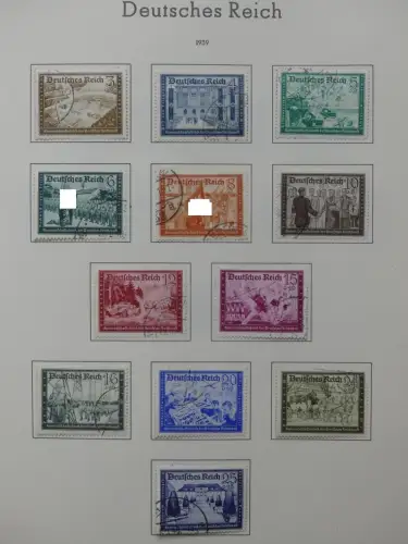 Deutsches Reich ab 1872-1933 teilbesammelt in 2 Leuchtturm Vordrucken #LZ789