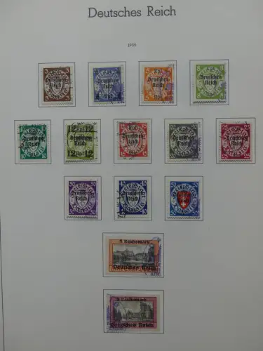 Deutsches Reich ab 1872-1933 teilbesammelt in 2 Leuchtturm Vordrucken #LZ789