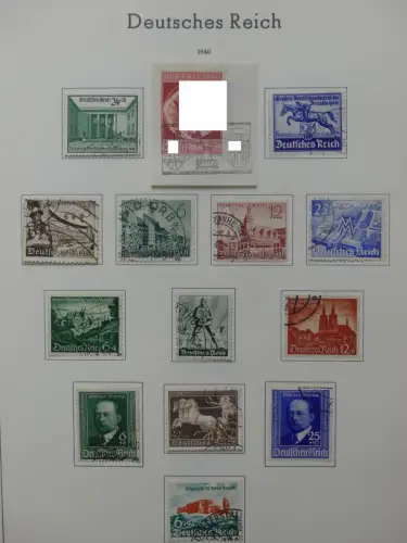 Deutsches Reich ab 1872-1933 teilbesammelt in 2 Leuchtturm Vordrucken #LZ789