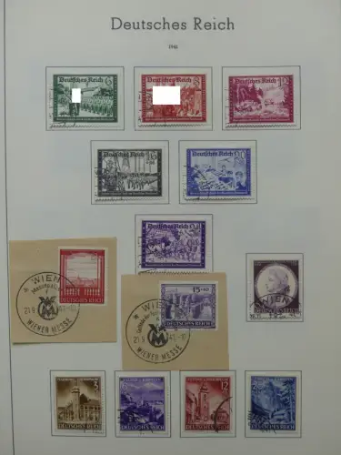 Deutsches Reich ab 1872-1933 teilbesammelt in 2 Leuchtturm Vordrucken #LZ789